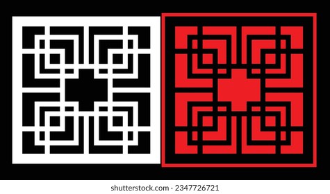 Paneles de pared decorativos conjunto de diseño de Jali patrón CNC, patrón de corte láser, corte CNCcut del router.Panel decorativo de corte láser Jali con patrón de encaje.