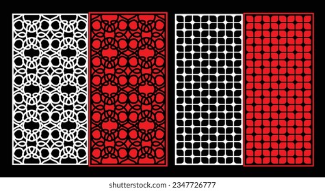Dekorative Wandpaneele Jali Design CNC-Muster, Laserschnitt-Muster, Router CNCcut.Jali Laser Schnitt dekorative Panel Set mit Spitzen-Muster.
