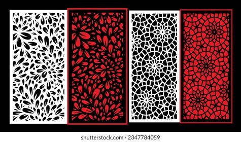 Dekorative Wandpaneele Jali Design CNC-Muster, Laserschnitt-Muster, Router CNCcut.Jali Laser Schnitt dekorative Panel Set mit Spitzen-Muster.