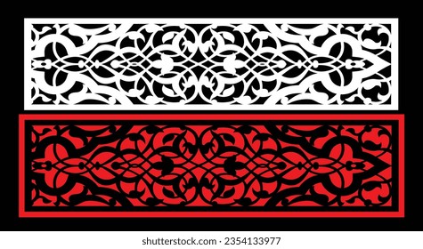 Decorative wall panels set Jali design CNC pattern,laser cutting pattern,router CNCcutting.