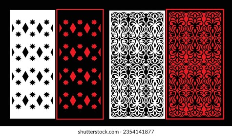 Decorative wall panels set Jali design CNC pattern,laser cutting pattern,router CNCcutting.