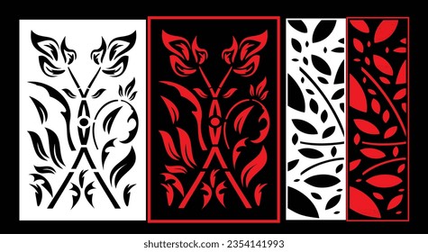Decorative wall panels set Jali design CNC pattern,laser cutting pattern,router CNCcutting.