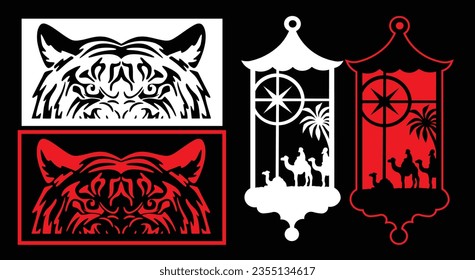Decorative wall panels set Jali design CNC pattern,laser cutting pattern,router CNCcutting.Jali Laser cut decorative panel set with lace pattern.