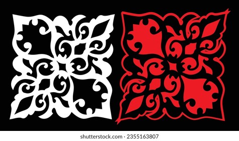 Paneles de pared decorativos conjunto de diseño de Jali patrón CNC, patrón de corte láser,corte de router CNCcut.Panel decorativo de corte láser Jali con patrón de encaje.