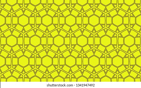 Decorative wallpaper design with geometric shapes.Vector abstract background.