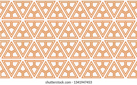 Decorative wallpaper design with geometric shape.Vector abstract background.Modern geometric seamless pattern. for holiday decoration, holiday packaging Vector seamless pattern
