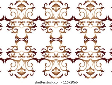 Decorative wallpaper design in shape