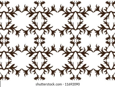 Decorative wallpaper design in shape