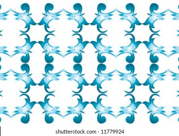Decorative wallpaper design in shape