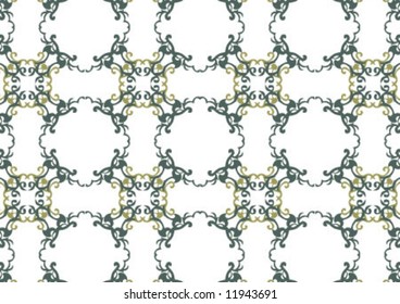 Decorative wallpaper design in shape