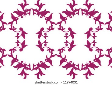 Decorative wallpaper design in shape