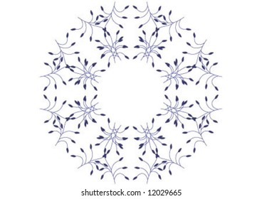 Decorative wallpaper design in shape