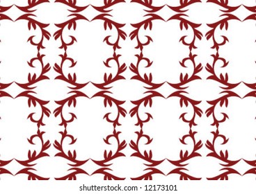 Decorative wallpaper design in shape