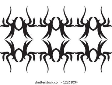 Decorative wallpaper design in shape