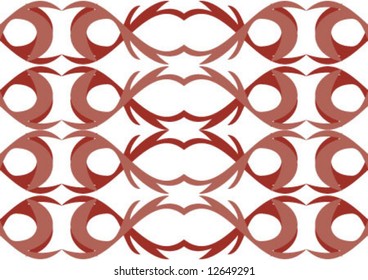 Decorative wallpaper design in shape
