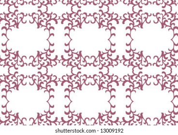 Decorative wallpaper design in shape