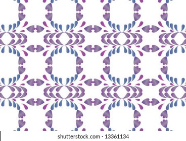 Decorative wallpaper design in shape