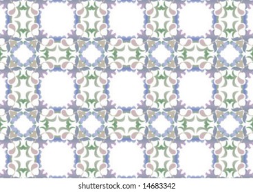 Decorative wallpaper design in shape