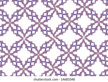 Decorative wallpaper design in shape