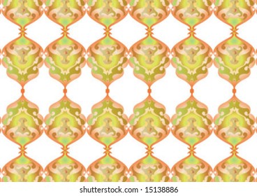 Decorative wallpaper design in shape