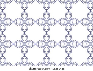 Decorative wallpaper design in shape
