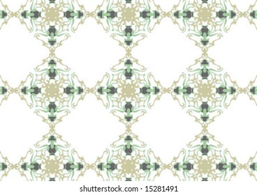 Decorative wallpaper design in shape
