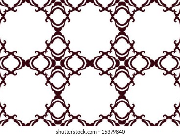 Decorative wallpaper design in shape