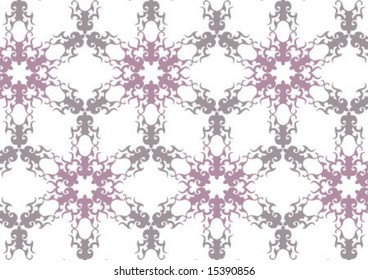 Decorative wallpaper design in shape