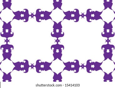 Decorative wallpaper design in shape