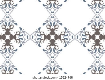 Decorative wallpaper design in shape