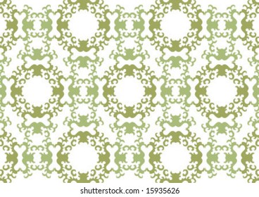 Decorative wallpaper design in shape
