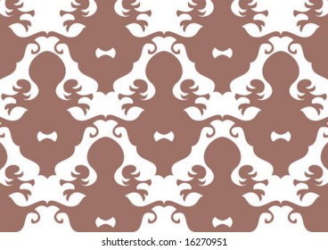 Decorative wallpaper design in shape