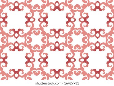 Decorative wallpaper design in shape
