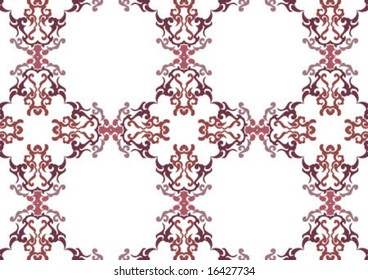 Decorative wallpaper design in shape