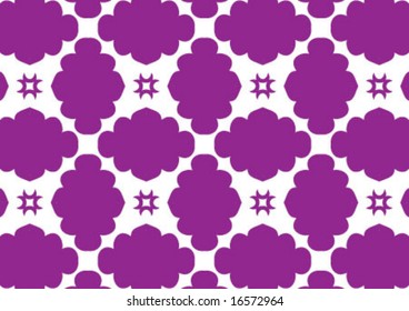 Decorative wallpaper design in shape