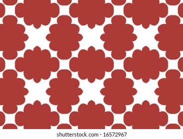 Decorative wallpaper design in shape