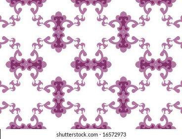 Decorative wallpaper design in shape