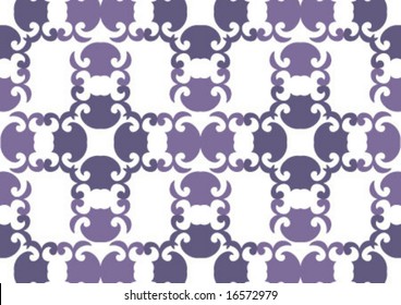 Decorative wallpaper design in shape