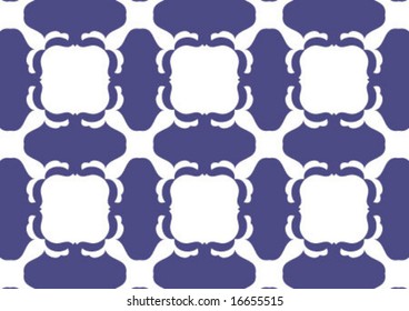 Decorative wallpaper design in shape