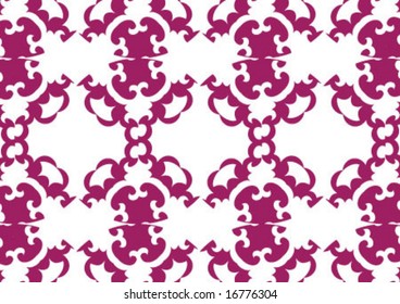 Decorative wallpaper design in shape