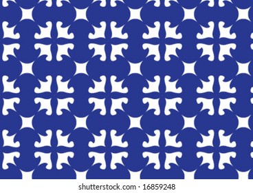 Decorative wallpaper design in shape