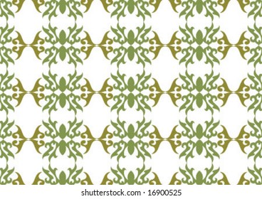 Decorative wallpaper design in shape