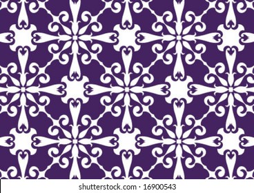 Decorative wallpaper design in shape