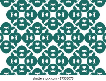 Decorative wallpaper design in shape