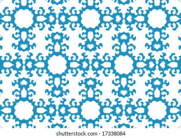 Decorative wallpaper design in shape