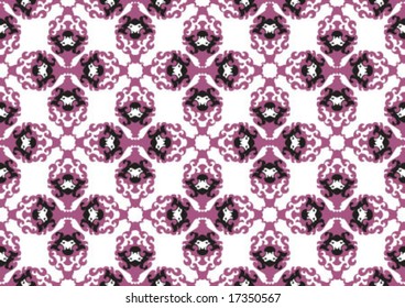 Decorative wallpaper design in shape