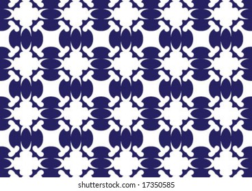 Decorative wallpaper design in shape