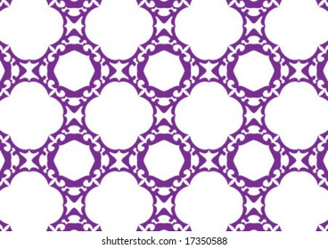 Decorative wallpaper design in shape