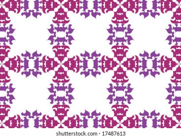 Decorative wallpaper design in shape