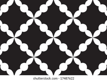 Decorative wallpaper design in shape